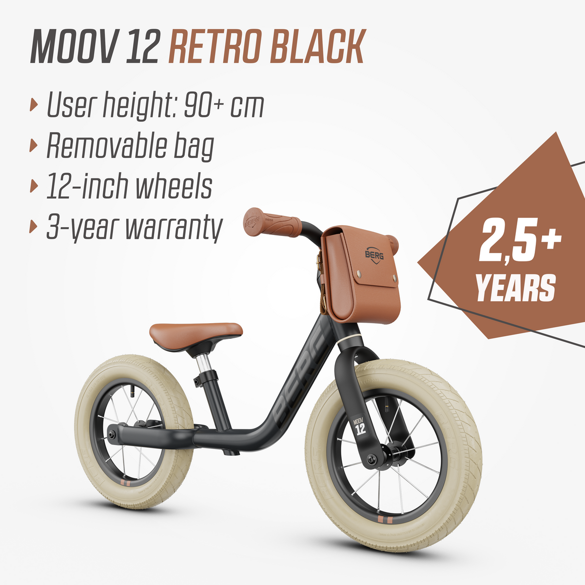 BERG Moov 12 Retro Black - PRE ORDER