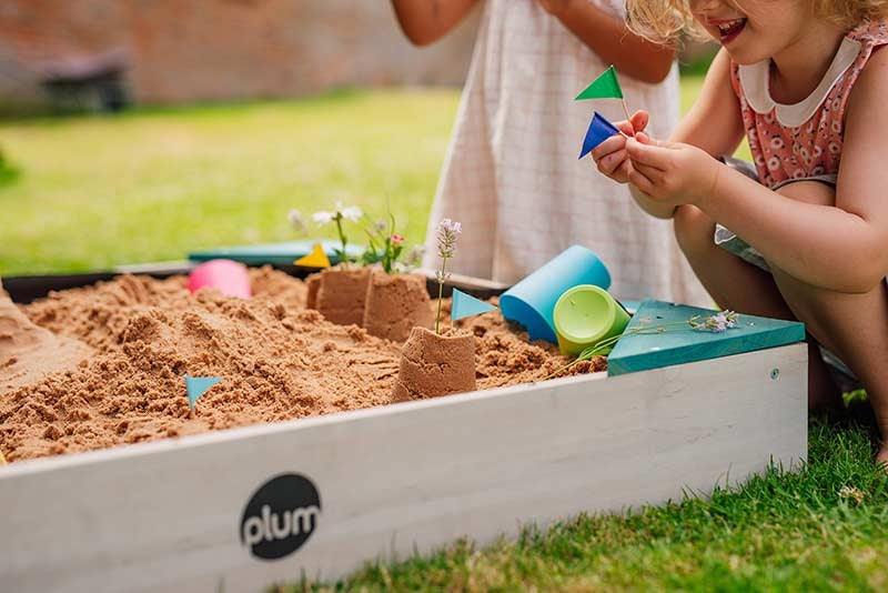 Plum Junior Wooden Sandpit - Teal