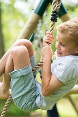 Climbing rope on one overhang.
