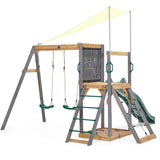 Plum Siamang Wooden Playcentre Swing and Slide - 5036523075886