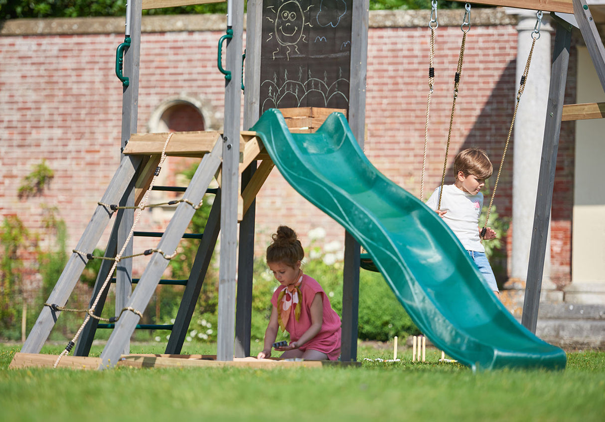 Plum Siamang Wooden Playcentre Swing and Slide - 5036523075886