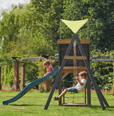 Plum Siamang Wooden Playcentre Swing and Slide - 5036523075886