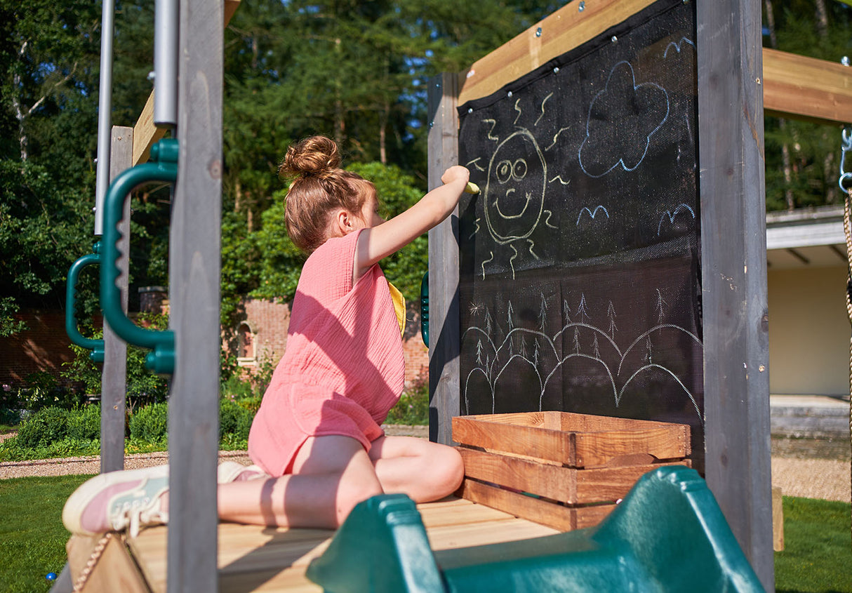 Plum Siamang Wooden Playcentre Swing and Slide - 5036523075886