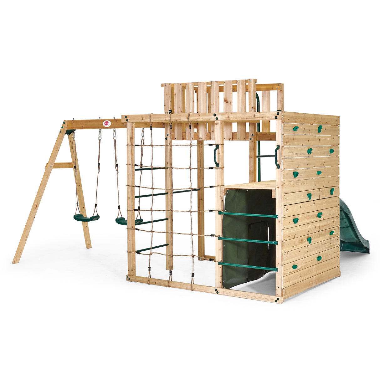 Plum Climbing Cube XL Wooden Play Centre with Swing Arm