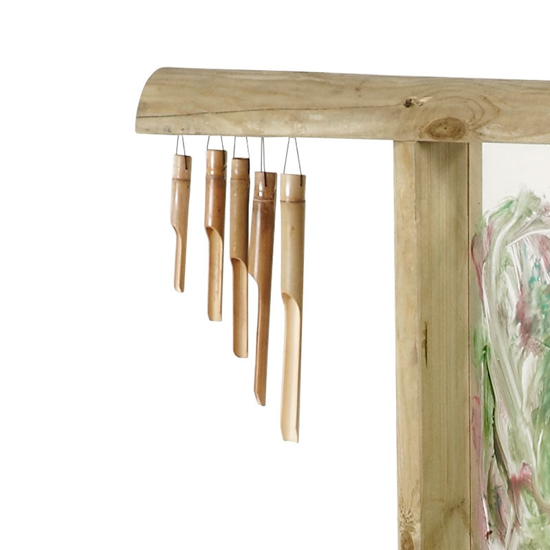 Bamboo wind chimes for added sensory play