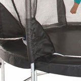 The 3G safety enclosure curves into the bed so the user can not get access to the springs