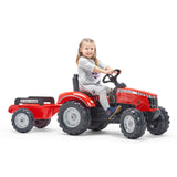 Falk Massey Ferguson S8740 Pedal Tractor with Trailer