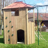 All Out Play Climbing Centre fireman's pole