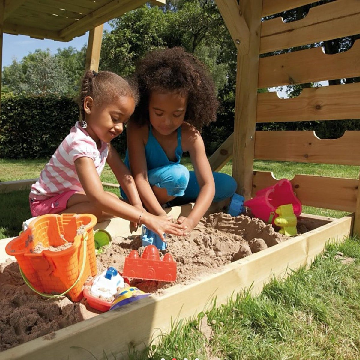 TP Kingswood Normandy Wooden Climbing Frame & Slide