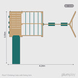 Plum Climbing Cube Wooden Play Centre with Swing Arm