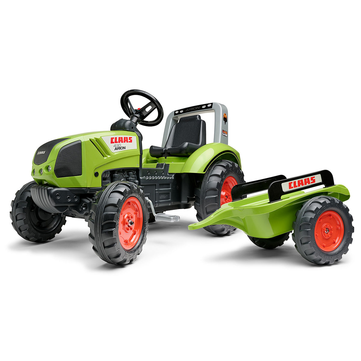 Falk Claas Arion 430 Pedal Tractor with Trailer