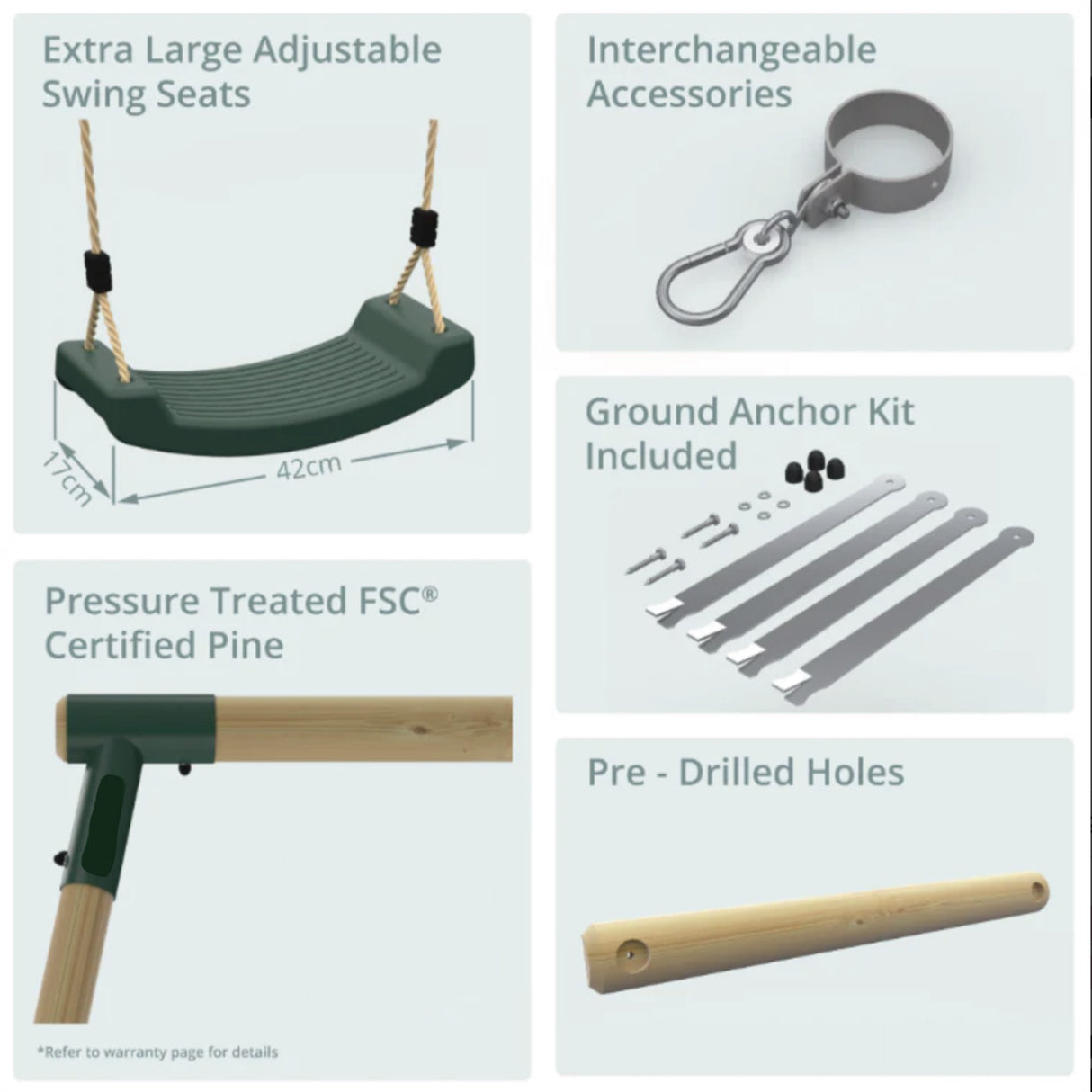 Plum Premium Giant Baboon Swing Set