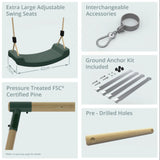 Plum Premium Giant Baboon Swing Set