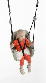 Plastic Baby Swing Seat 3 in 1 Design - Pastel Green