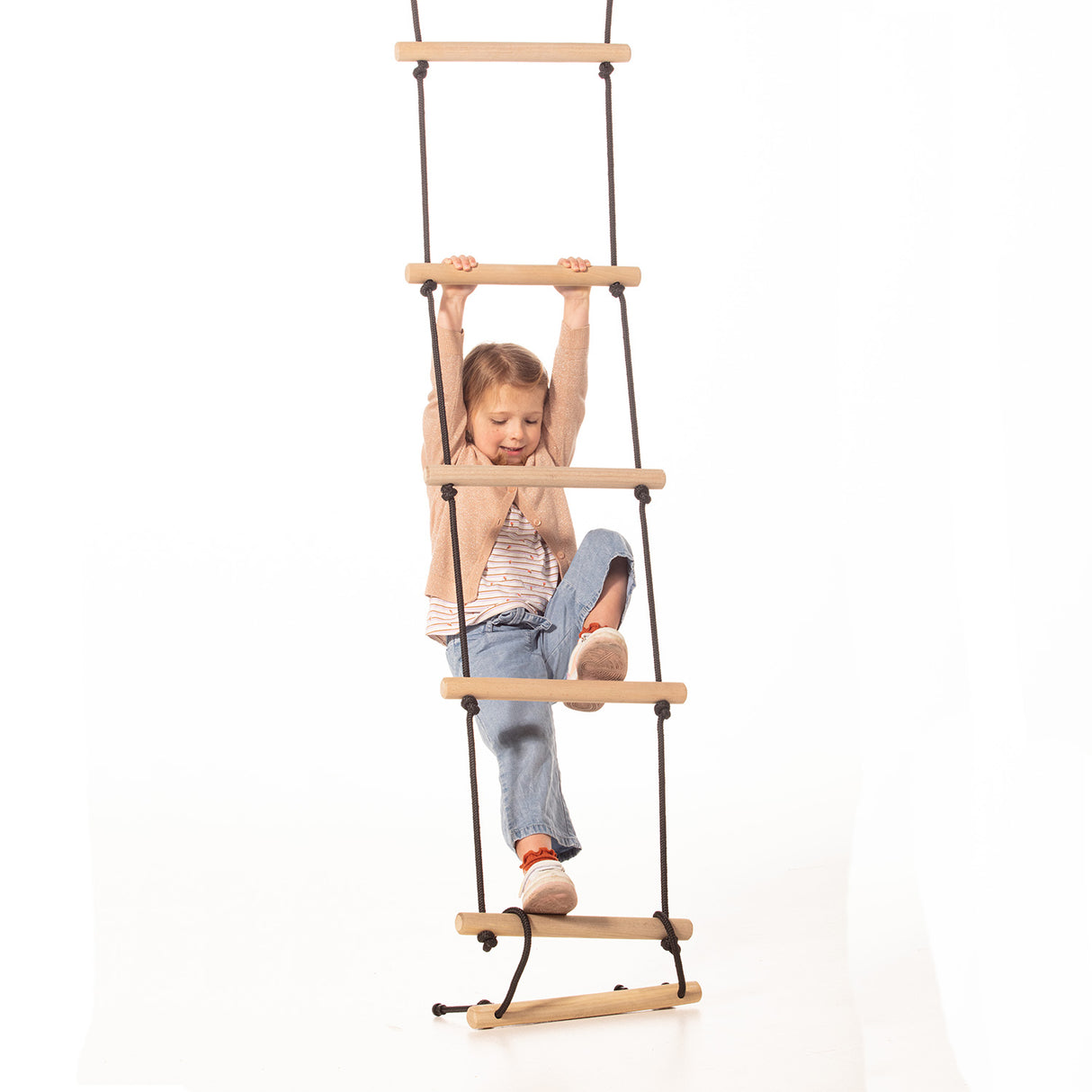 Wooden Rungs Rope Ladder