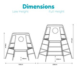 TP Explorer Metal Climbing Frame - Blue Edition