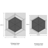 TP Explorer Metal Climbing Frame - Blue Edition