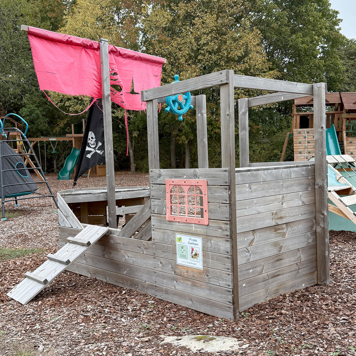 TP Pirate Galleon Wooden Playhouse - Ex Display