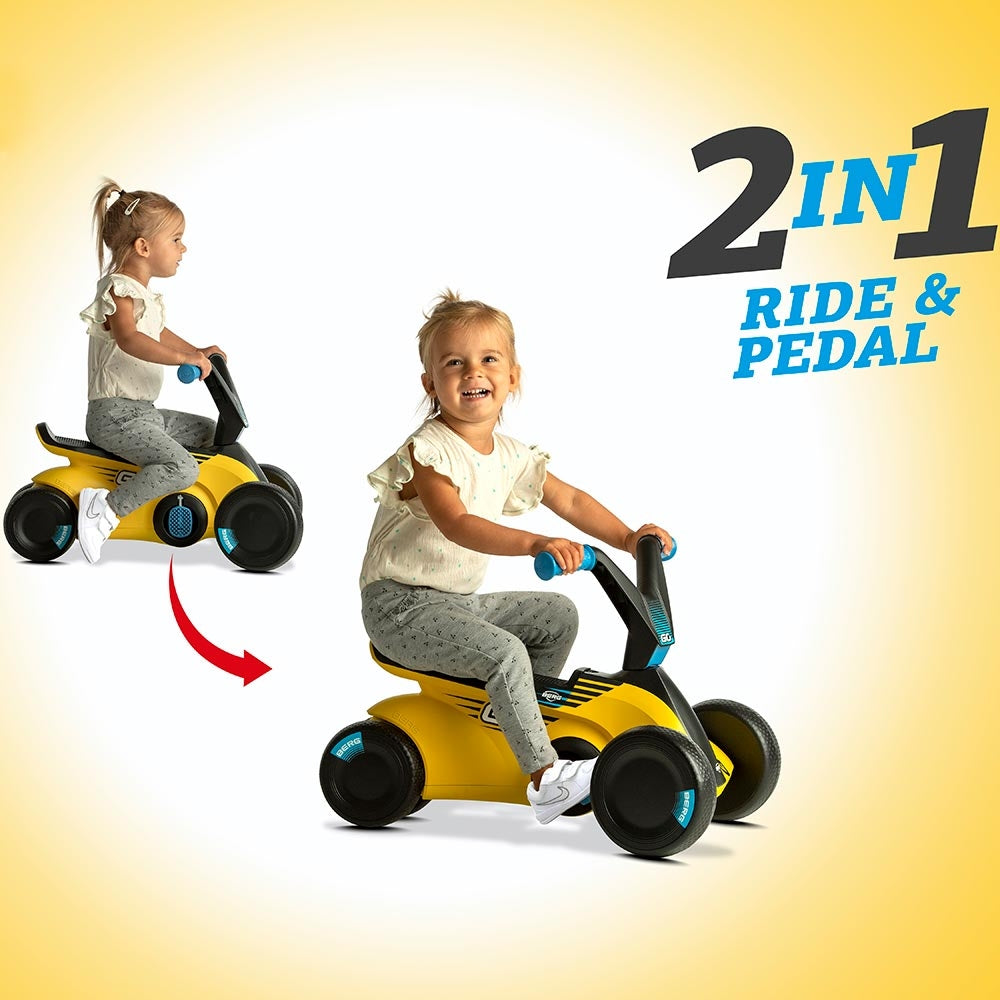 BERG Go2 Sparx Yellow - Scoot or pedal