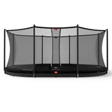BERG Grand Favorit InGround 520 Black + Safety Net Comfort - 520cm x 345cm (17ft x 11ft 4")