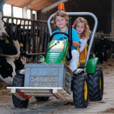 Pallet fork in action moving a heavy load.