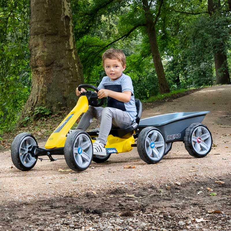 BERG Reppy Trailer supplied with a tow bar - shown on Reppy Rider
