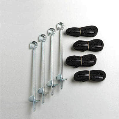 The BERG anchor set helps to keep your trampoline firmly on the ground.