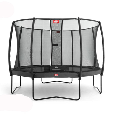 BERG Champion Grey 380cm (12.5ft) with safety net Deluxe & AirFlow Pro - 8715839101072