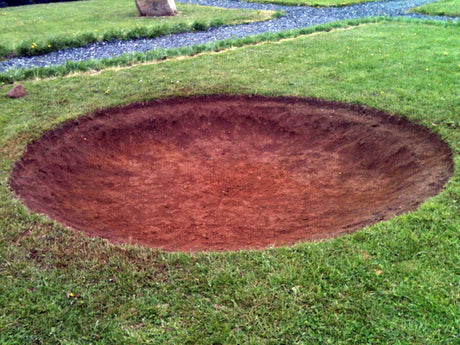 InGround trampoline installation.