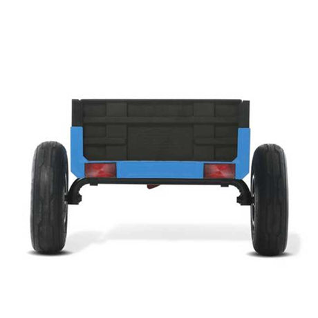 BERG Steel trailer with tipping feature.