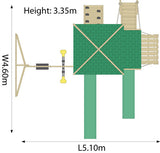 Bison Foot Print with Dimensions