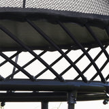 Springfree trampoline normally have white mat rods.  This kit changes them to black.