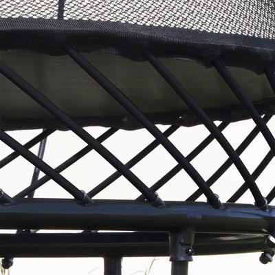 Springfree trampoline normally have white mat rods.  This kit changes them to black.