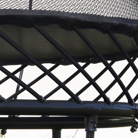 Springfree trampoline normally have white mat rods.  This kit changes them to black.