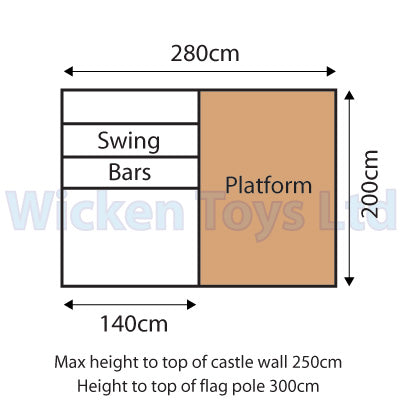 All Out Play Castle footprint