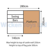 All Out Play Castle footprint