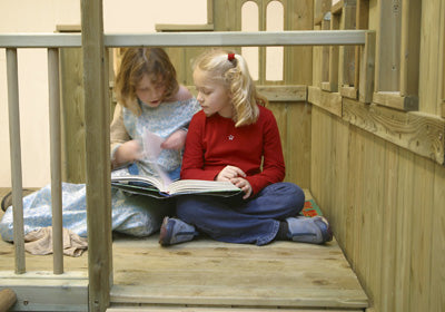 All Out Play Castle raised platform