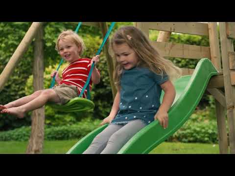 TP Robin Wooden Compact Swing and 6ft Slide Set