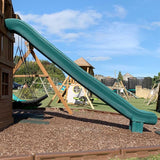 4m (14ft) Rocket slide makes a great addition for any climbing frame.