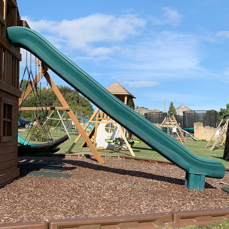 4m (14ft) Rocket slide makes a great addition for any climbing frame.