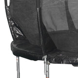 The 4G safety enclosure curves into the bed so the user can not get access to the springs