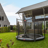 BERG inground Favorit 380 (12.5ft) grey with safety net comfort - 8715839071085