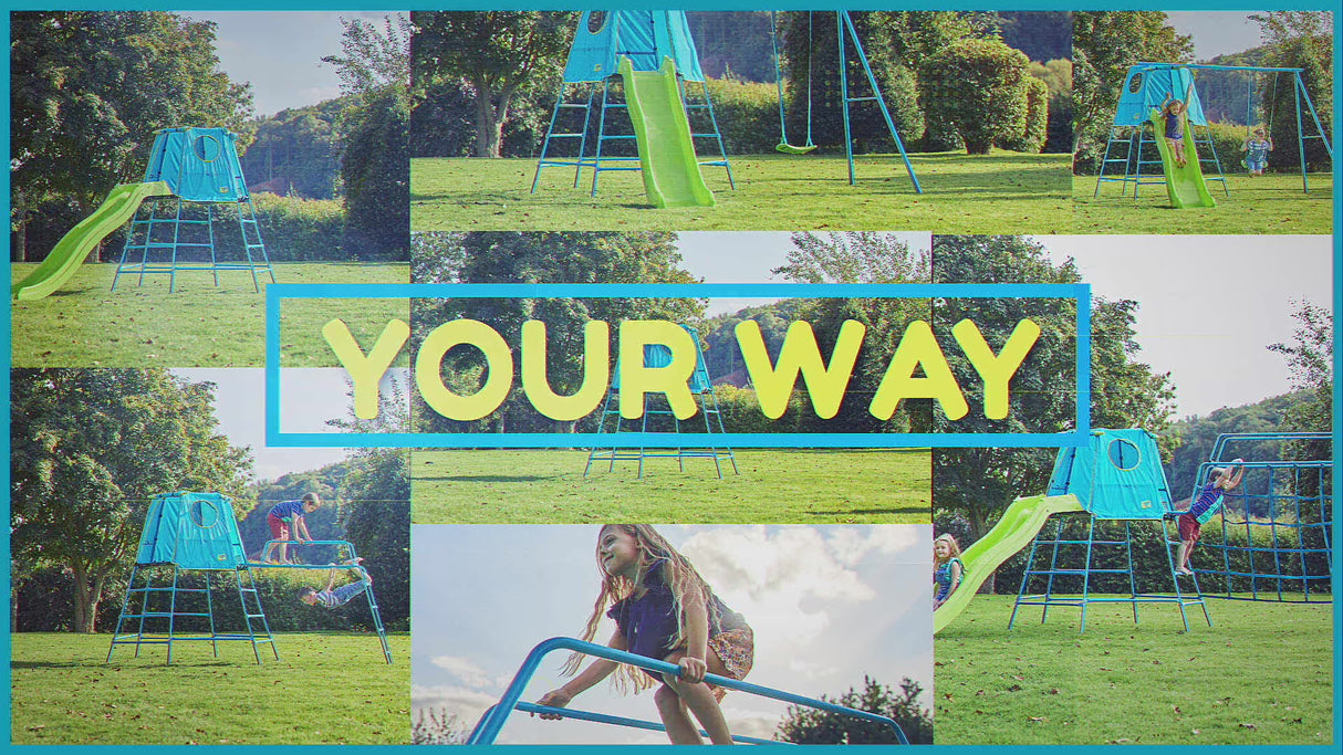 TP Explorer Metal Climbing Frame - Blue Edition