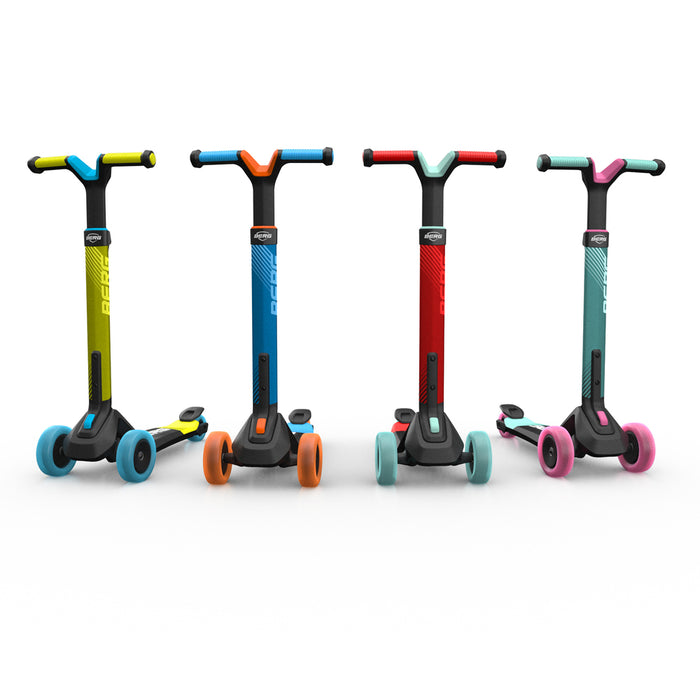 BERG Nexo Foldable Lights Magnet Deck 3 Wheeled Scooter Blue - 8715839090659