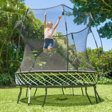 Springfree 8ft Compact Round - shown with optional ladder.