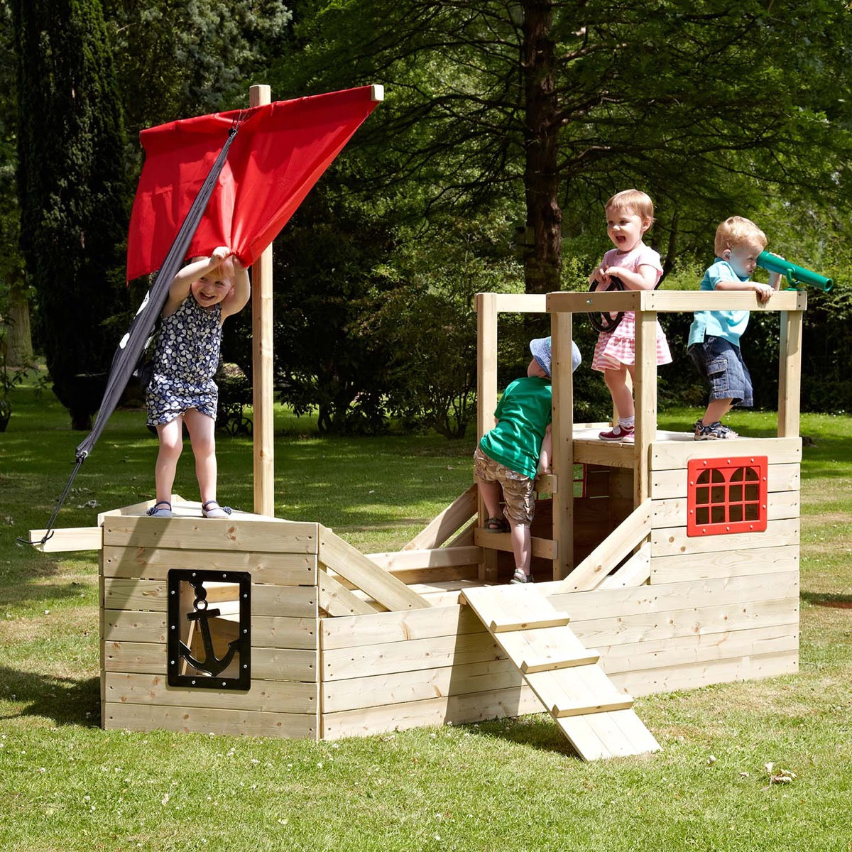 TP Pirate Galleon Wooden Playhouse - 5021854901645