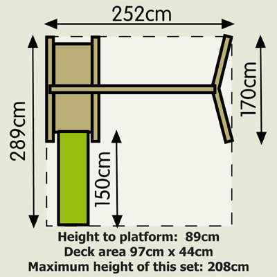 TP Forest Multiplay Play Set Foot Print.