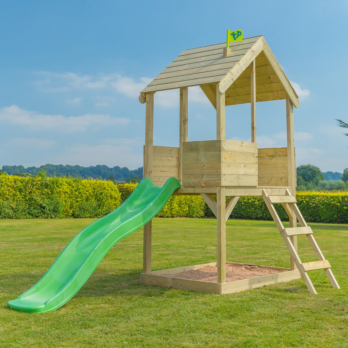 TP Wooden Adventure Multiplay Playhouse with Slide - 5021854903052