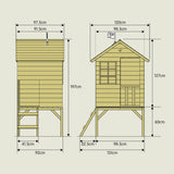 TP Sunnyside Wooden Tower Playhouse - 5021854903076