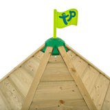 tp Castlewood Ludlow Wooden Climbing Frame with Single Swing Arm and Slide - 5021854934018